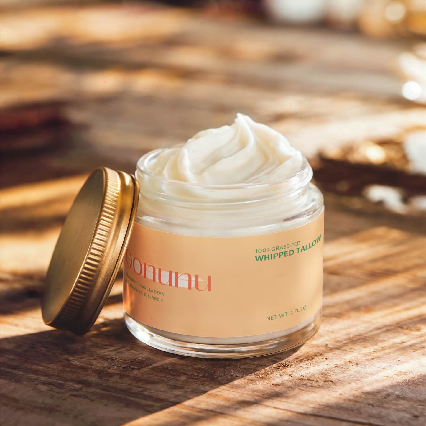 Whipped Grass-Fed Tallow Balm with Vanilla Bean