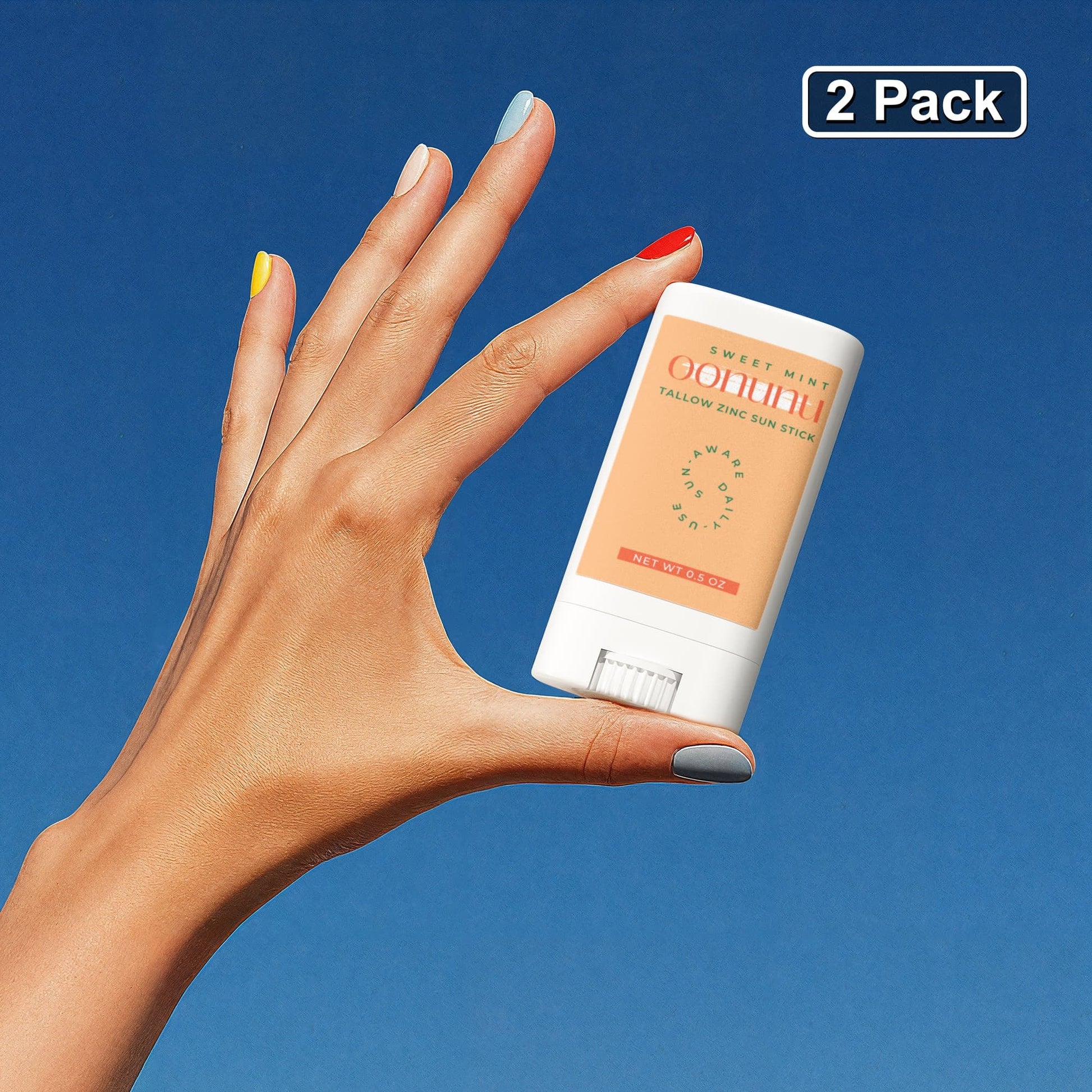 2 Pack Tallow Zinc Sun Stick - oonunu