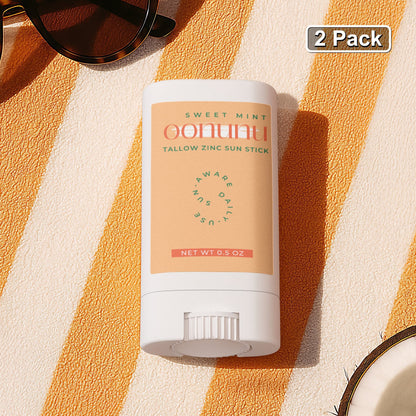 2 Pack Tallow Zinc Sun Stick - oonunu