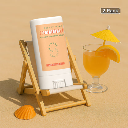 2 Pack Tallow Zinc Sun Stick - oonunu