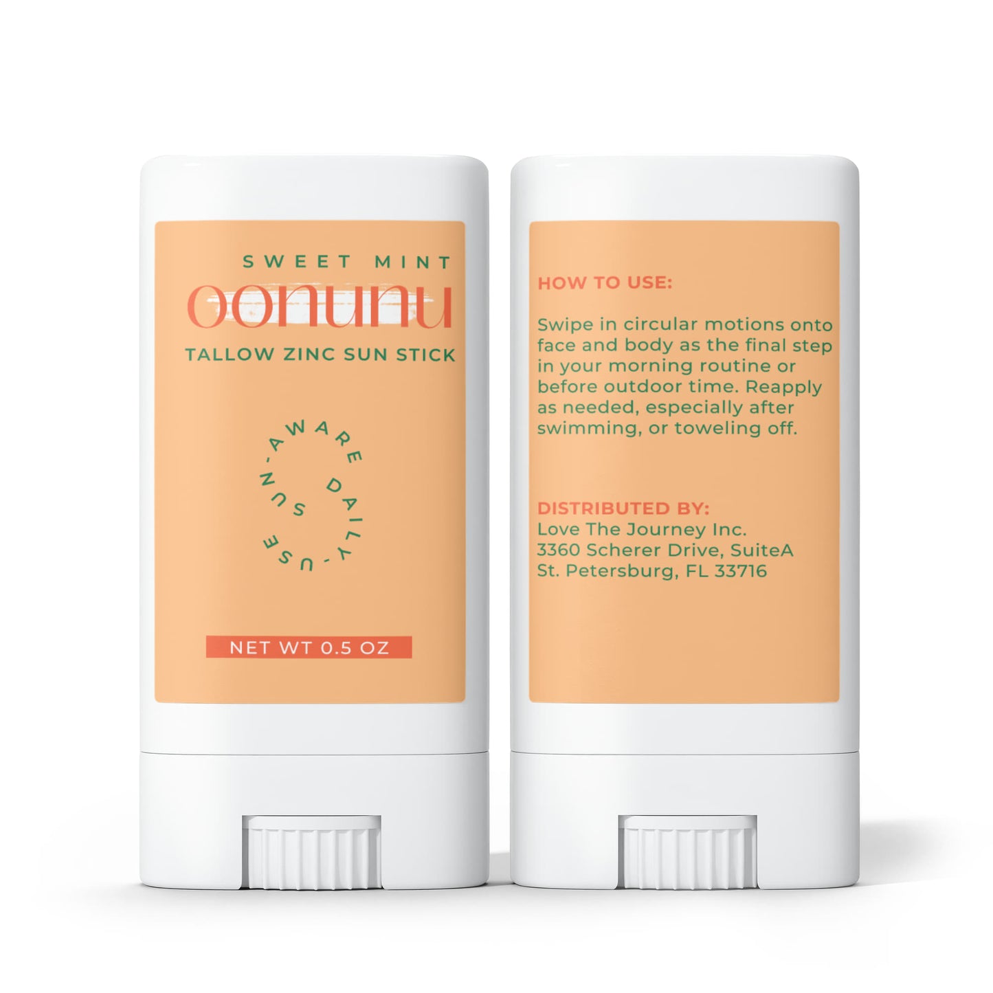 2 Pack Tallow Zinc Sun Stick