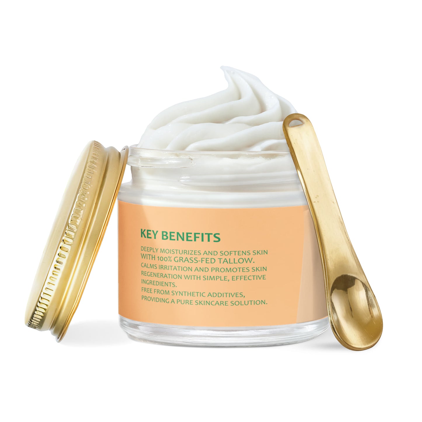 Whipped Grass-Fed Tallow Balm with Vanilla Bean