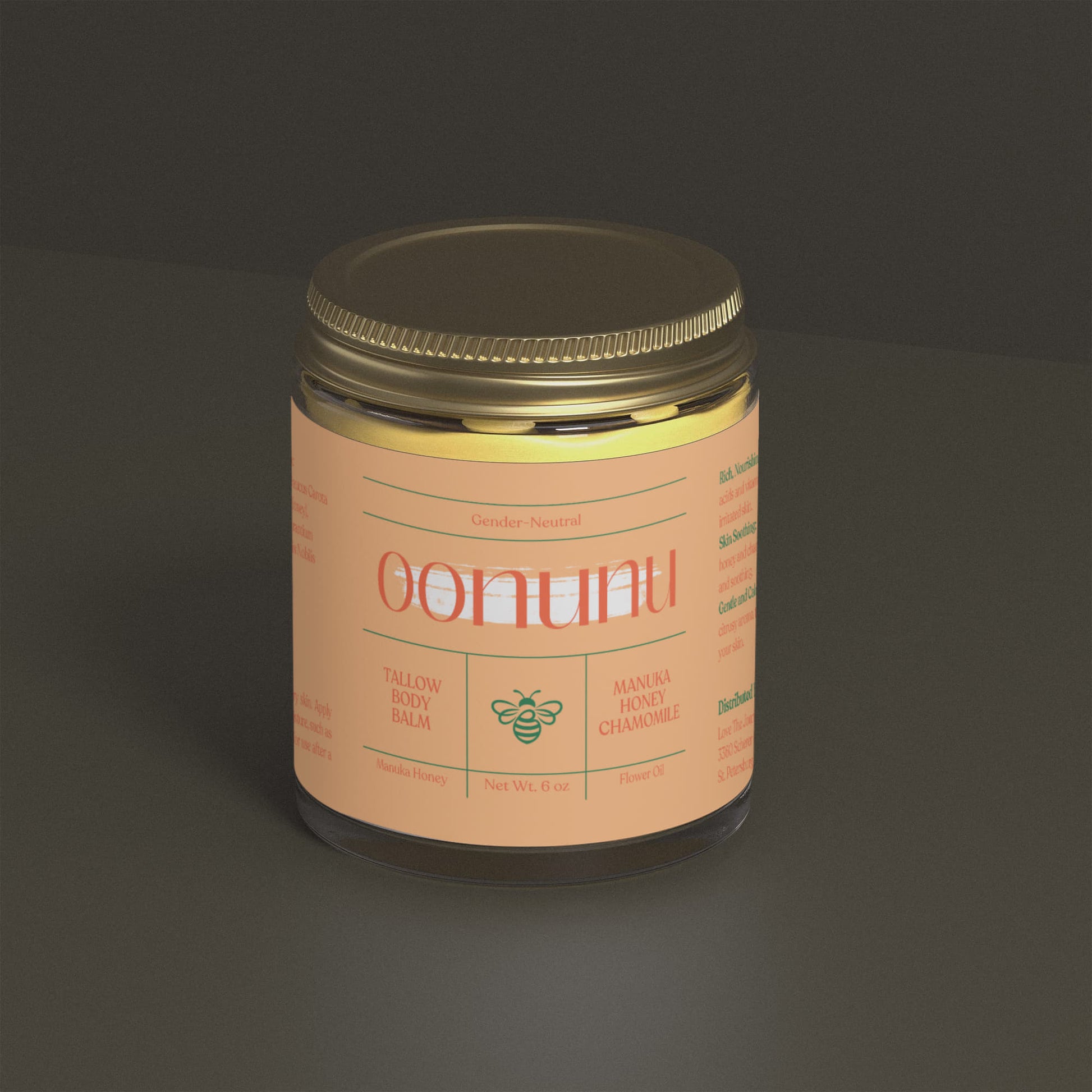 Manuka Honey Chamomile Tallow Body Balm - oonunu