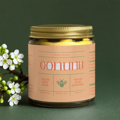 Manuka Honey Chamomile Tallow Body Balm - oonunu