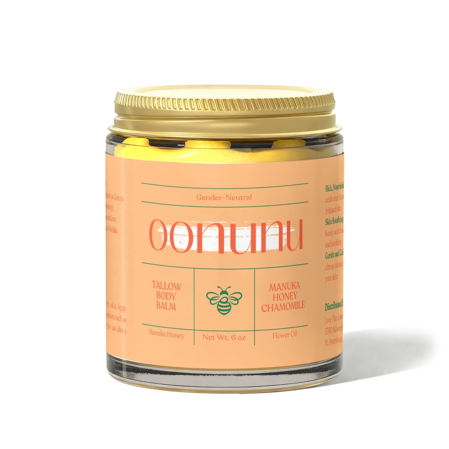 Manuka Honey Chamomile Tallow Body Balm - oonunu